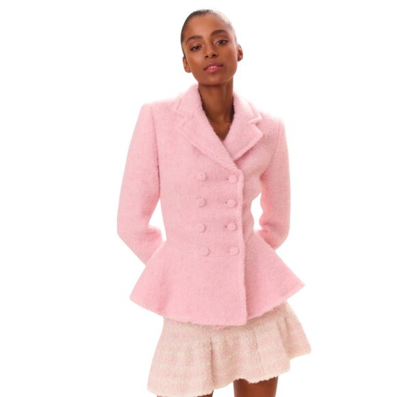 NEW LOVESHACKFANCY morrow jacket in heavenly pink Size XS/S - Picture 3 of 13